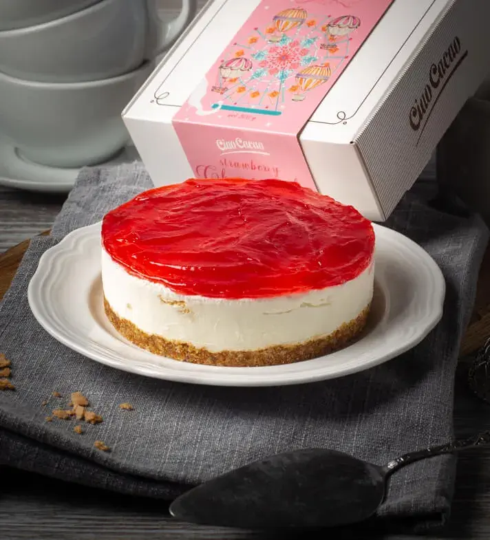 strawberry light cheesecake